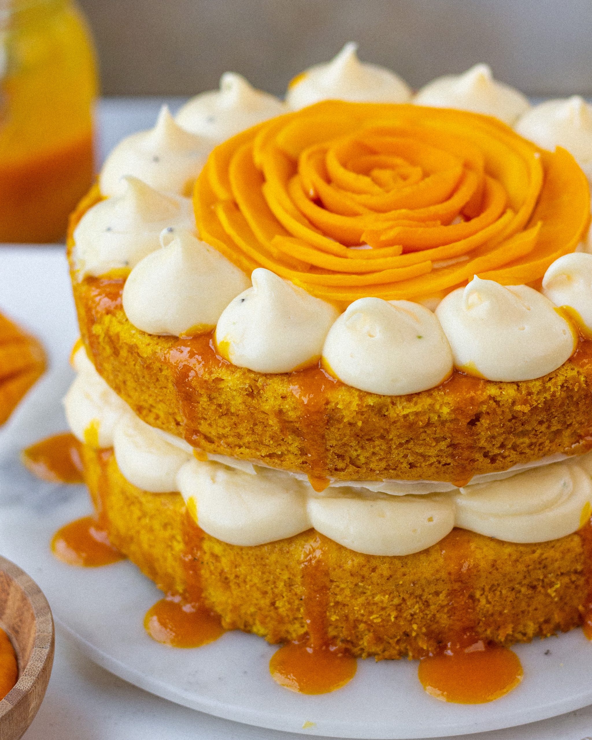 Easy Eggless Orange Cake Recipe