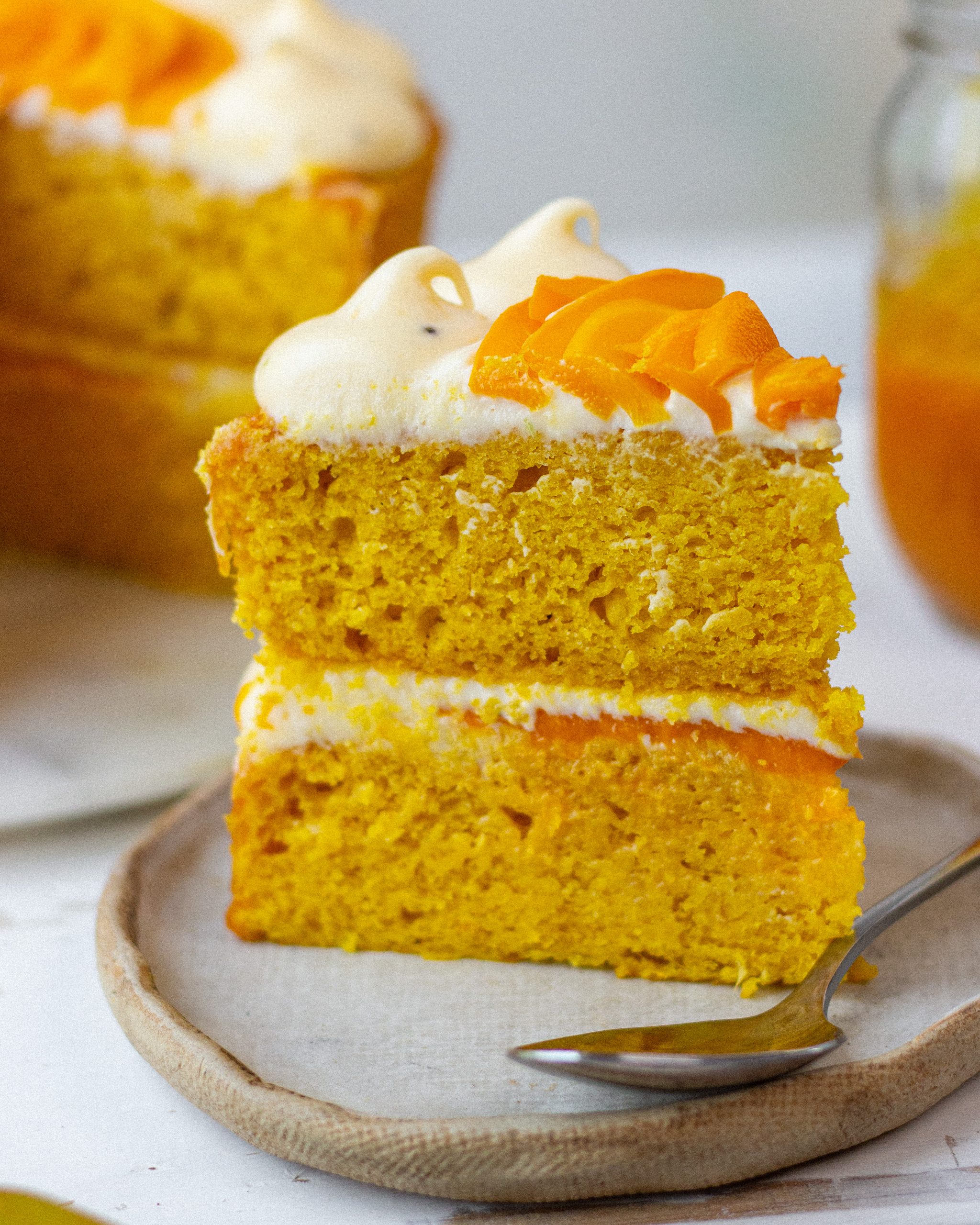 Fluffy eggless mango sheet cake with mango puree buttercream frosting