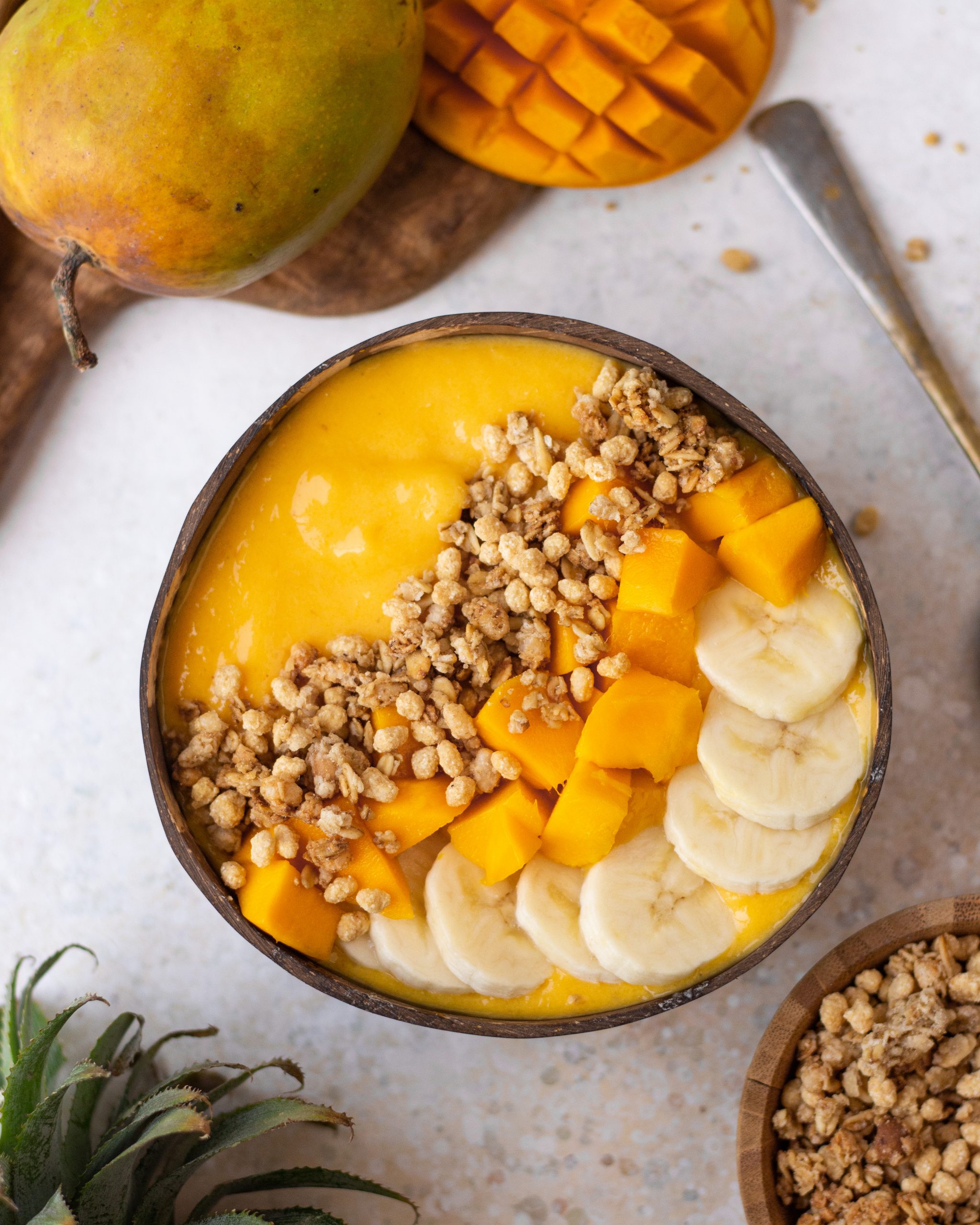 Mango Smoothie Bowl - Bake with Shivesh