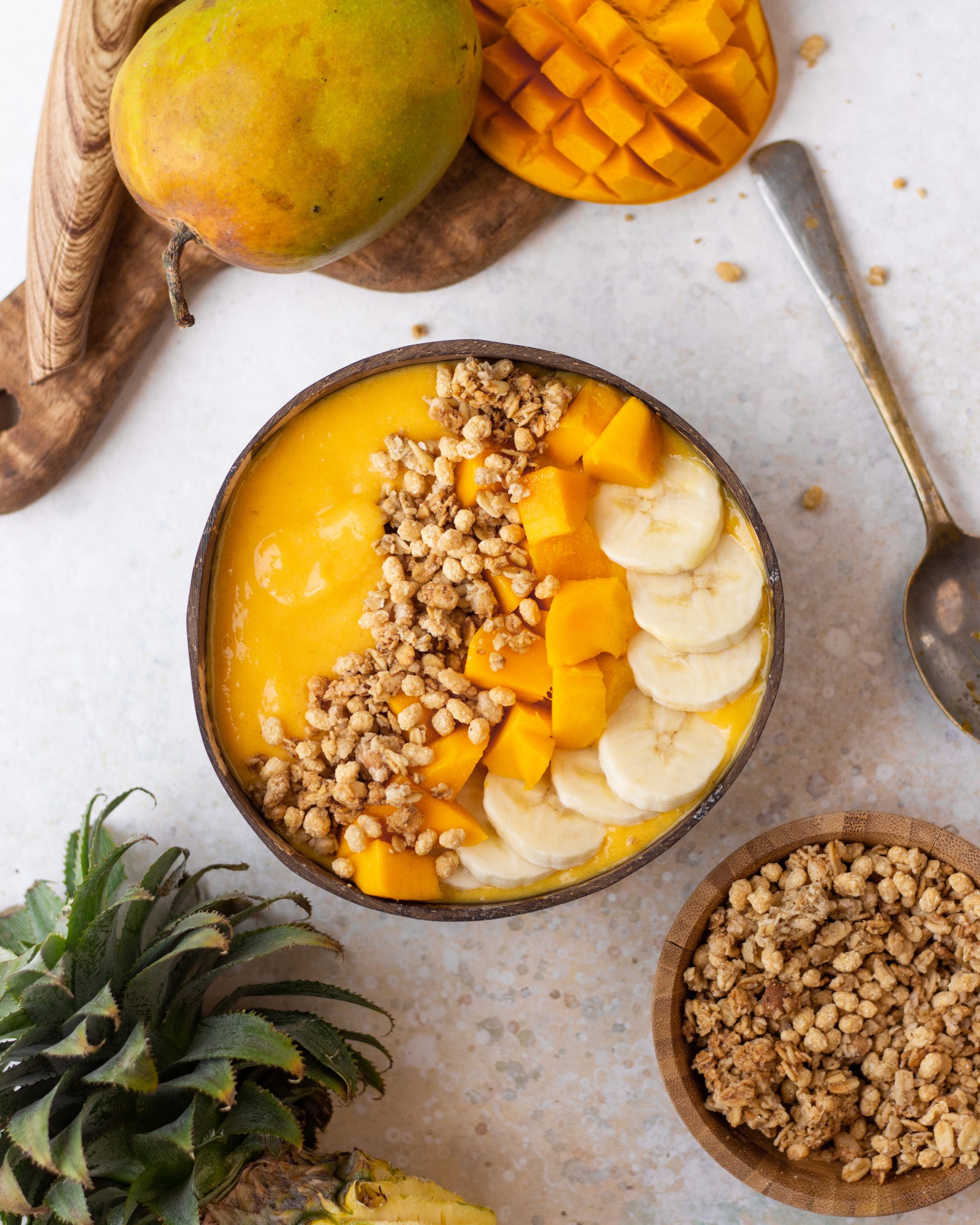 Mango Smoothie Bowl - Bake with Shivesh