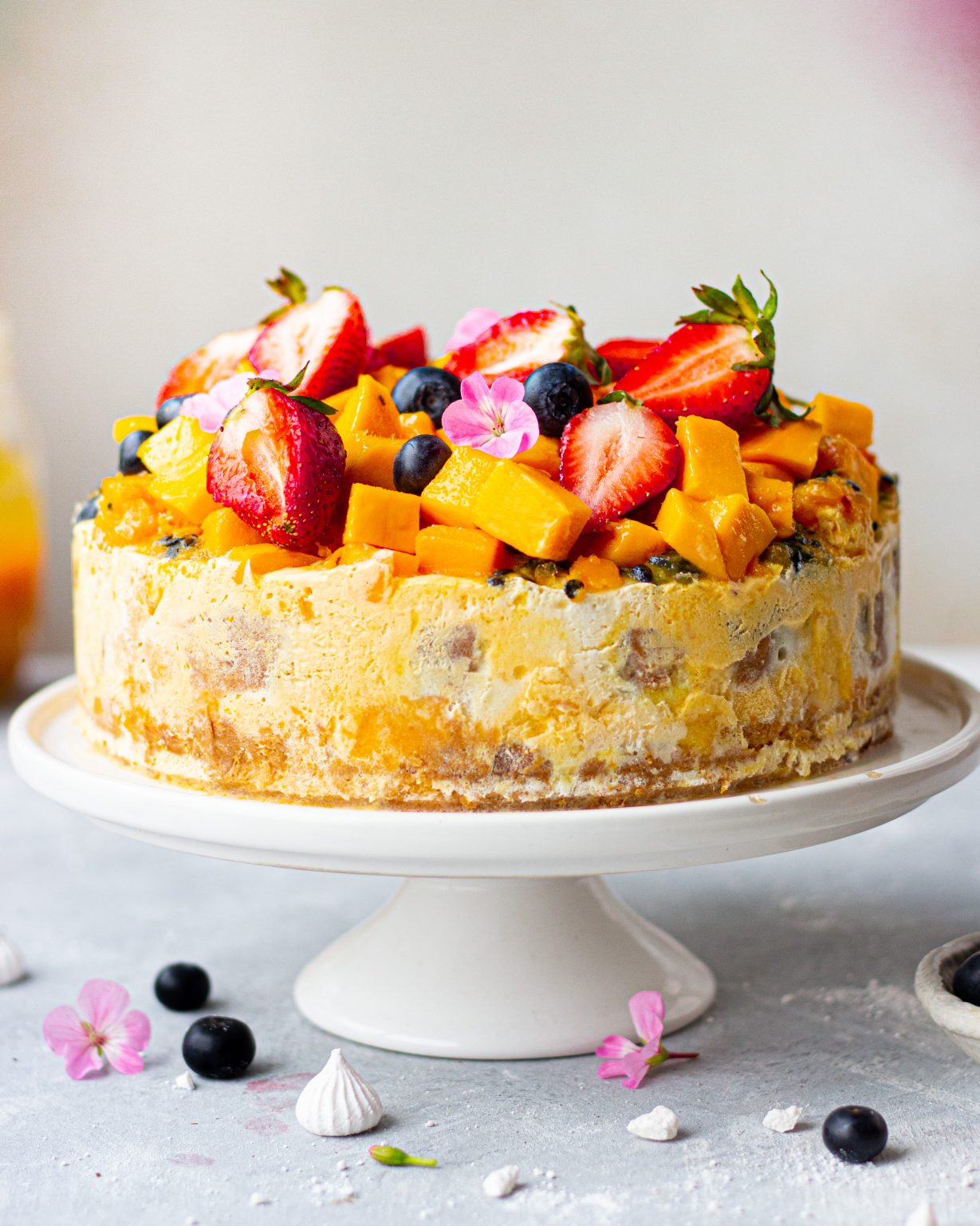 No-Bake Mango Ice Cream Cake - Bake with Shivesh