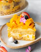 No-Bake Mango Ice Cream Cake - Bake with Shivesh