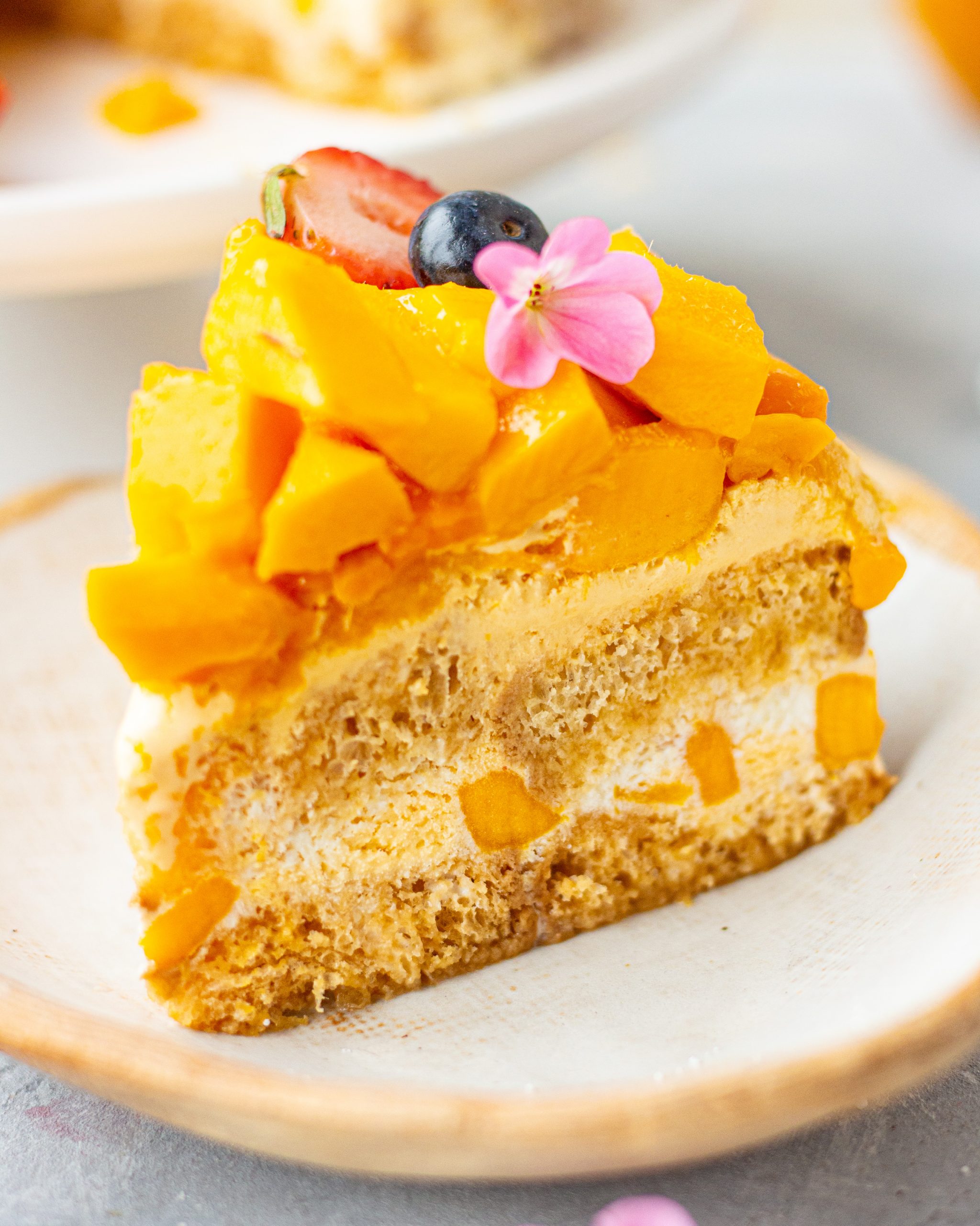 Mango Coconut Cake - The Itsy-Bitsy Kitchen