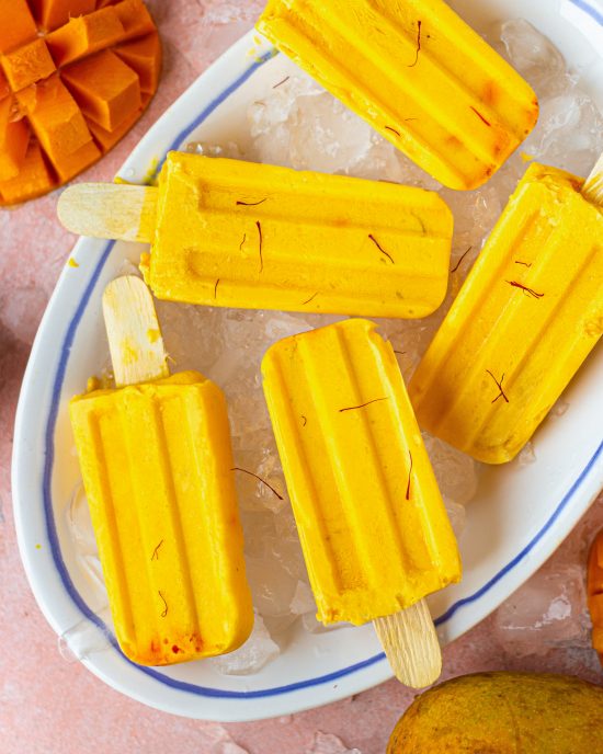 Mango Lassi Popsicles - Bake with Shivesh