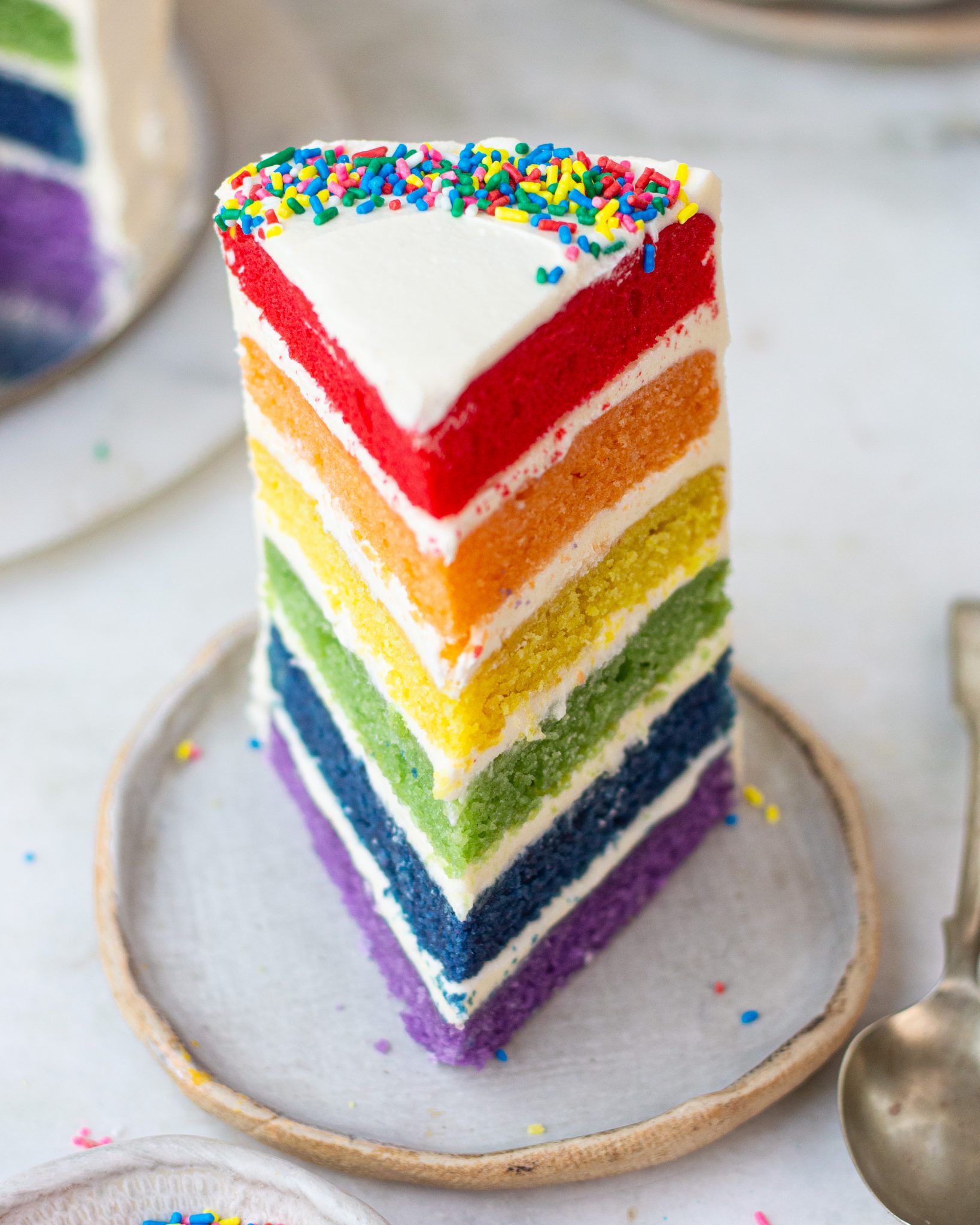 Eggless Rainbow Cake - Bake with Shivesh