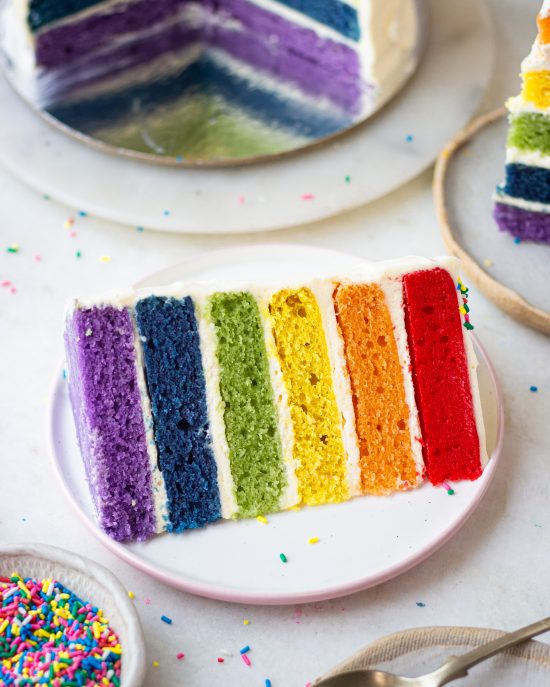 Eggless Rainbow Cake - Bake with Shivesh