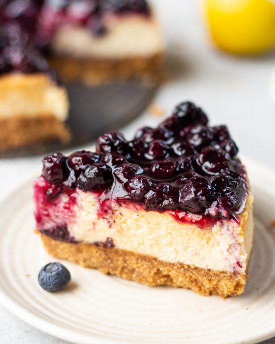 Eggless Blueberry Cheesecake - Bake with Shivesh