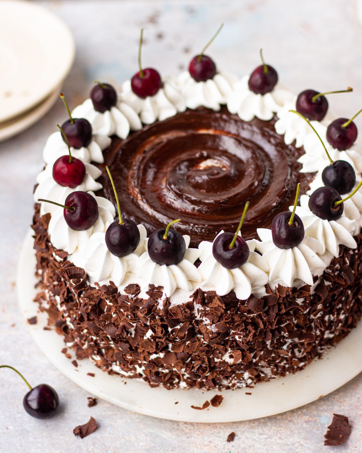 Eggless Black forest cake - Bake with Shivesh