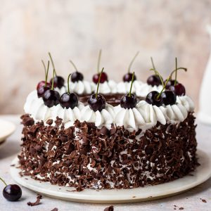 Eggless Black forest cake