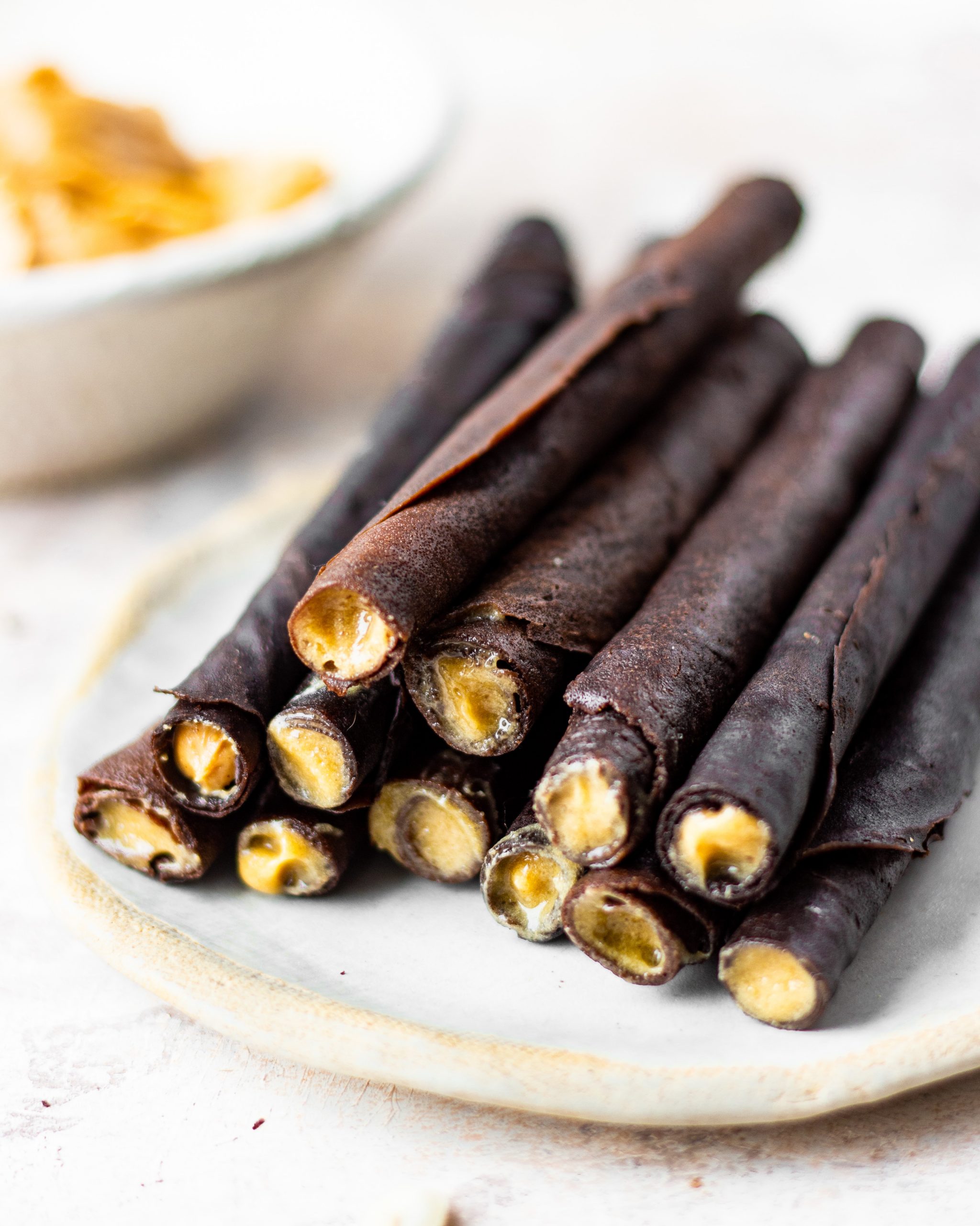 homemade chocolate wafer rolls - Bake with Shivesh