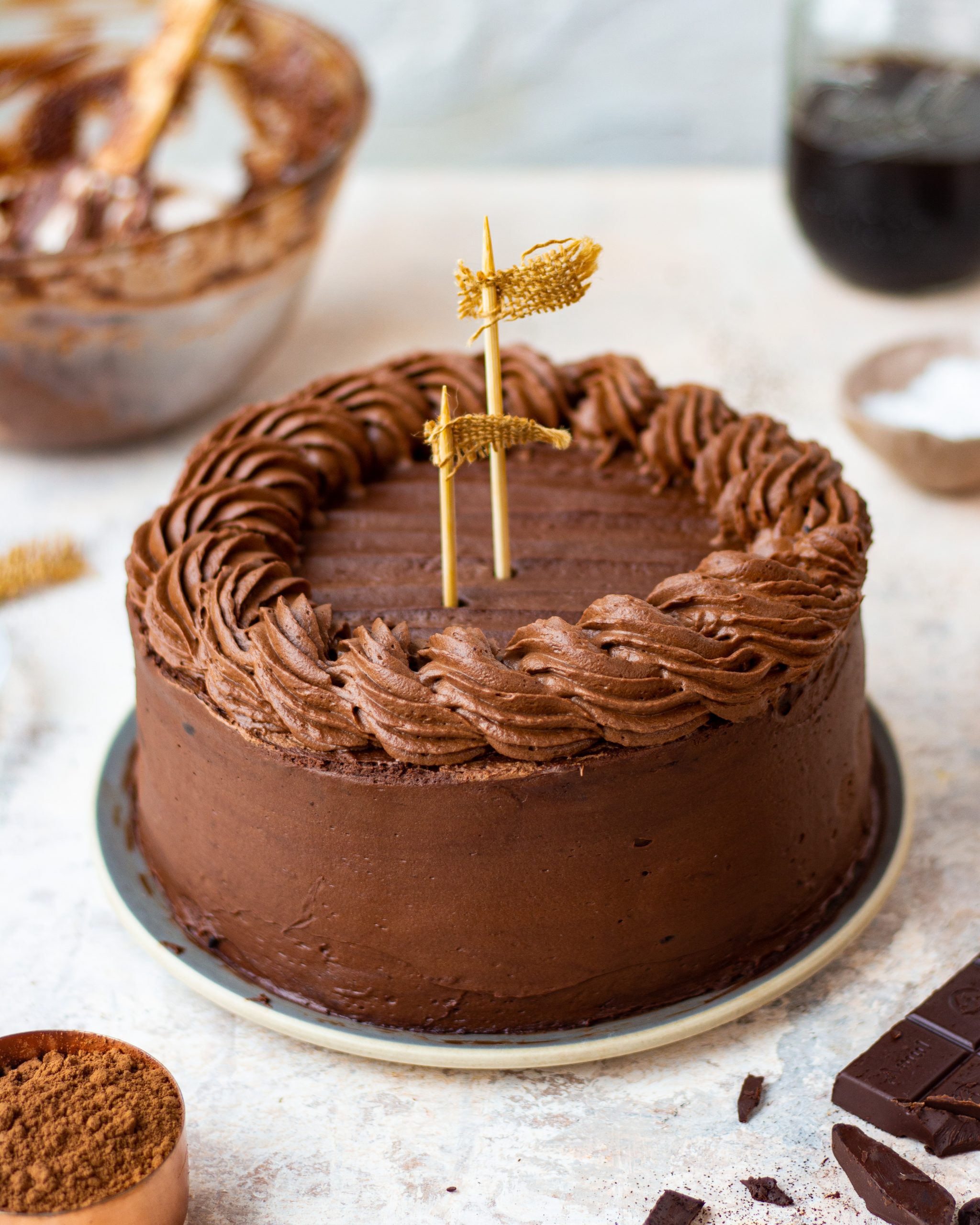 Capt. Tom Moore's coffee and walnut birthday cake