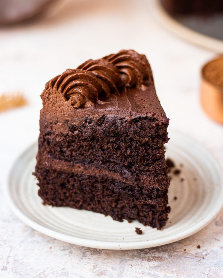 chocolate coffee layered cake (eggless) - Bake with Shivesh
