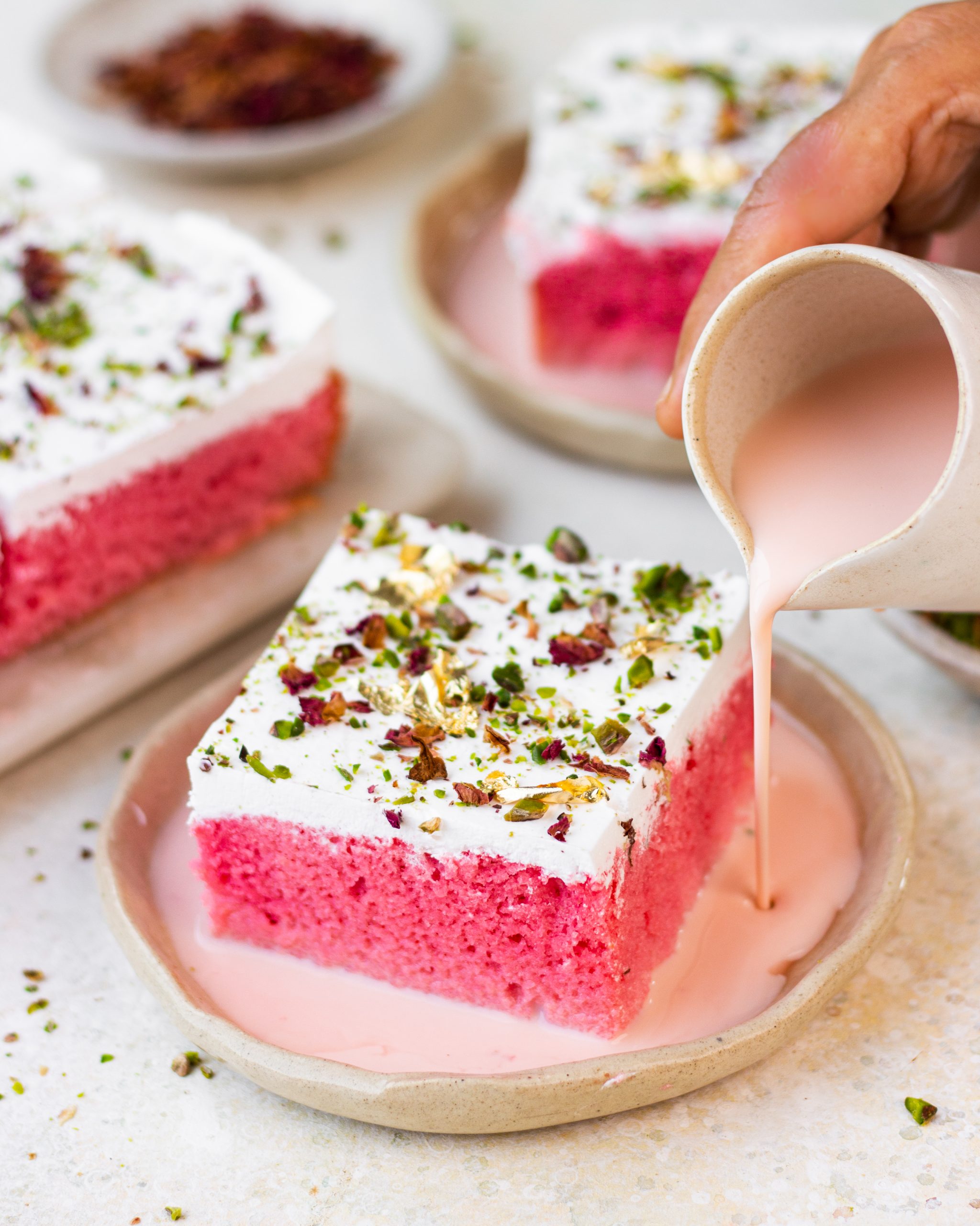 rose milk cake