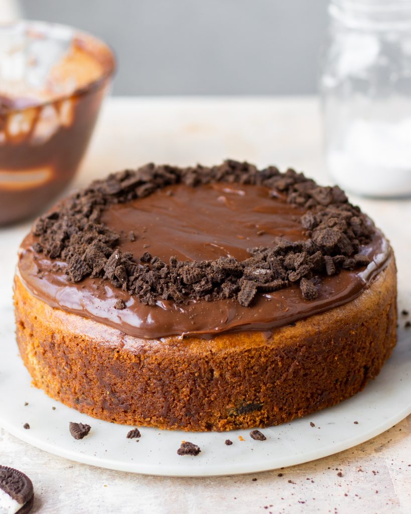 Eggless Oreo Cake with Chocolate Ganache - Bake with Shivesh