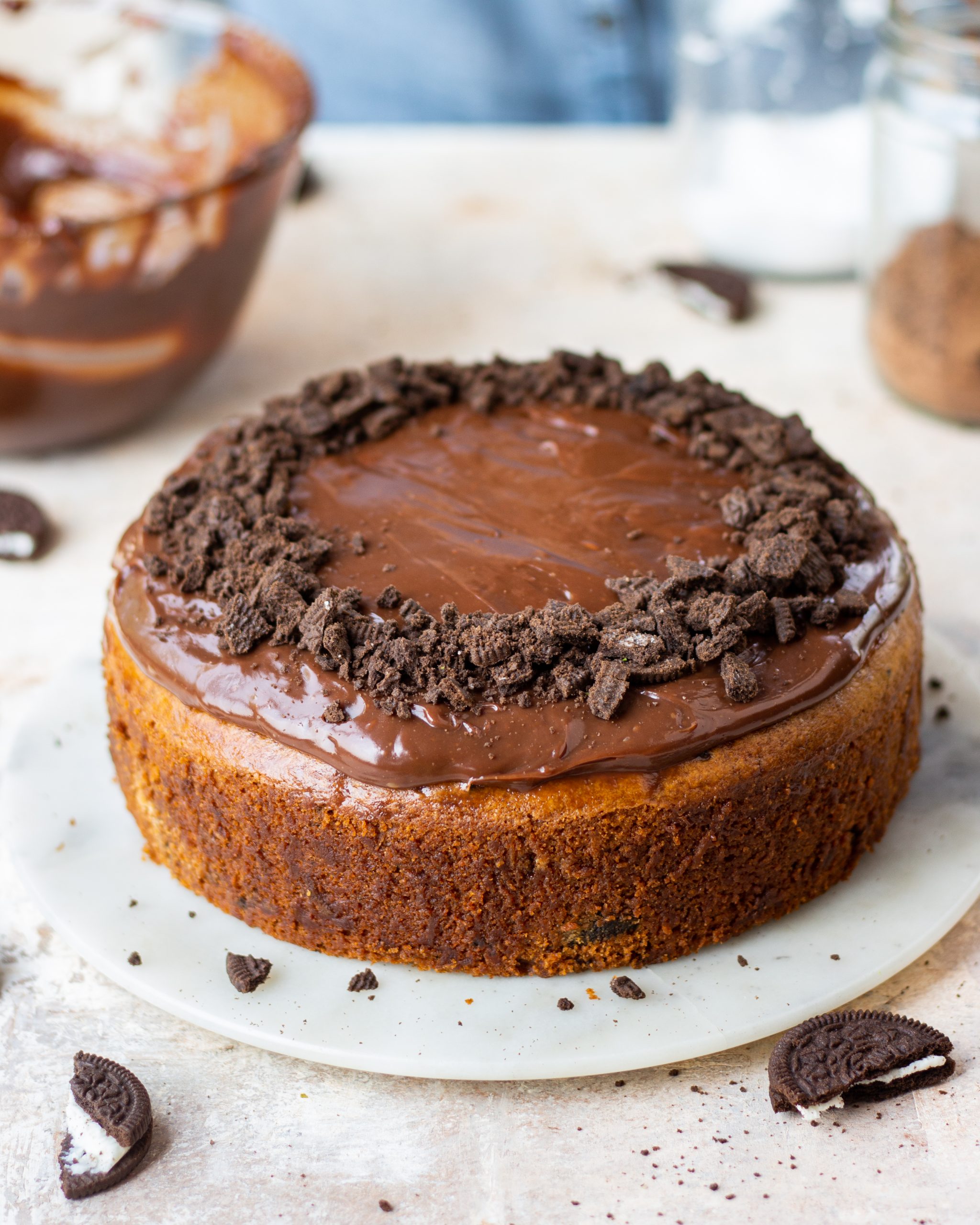 Chocolate Oreo Drip Cake with Oreo Buttercream - Sweet Mouth Joy