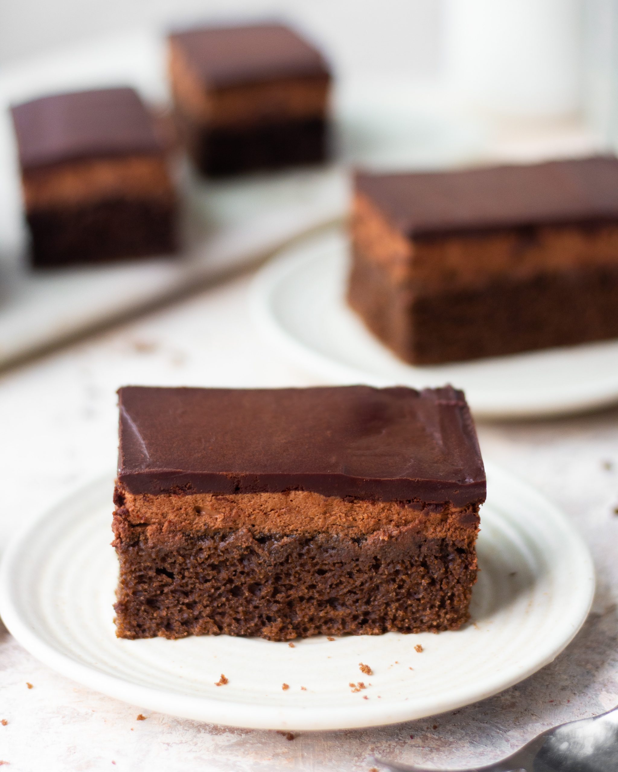 eggless triple chocolate pastry - Bake with Shivesh