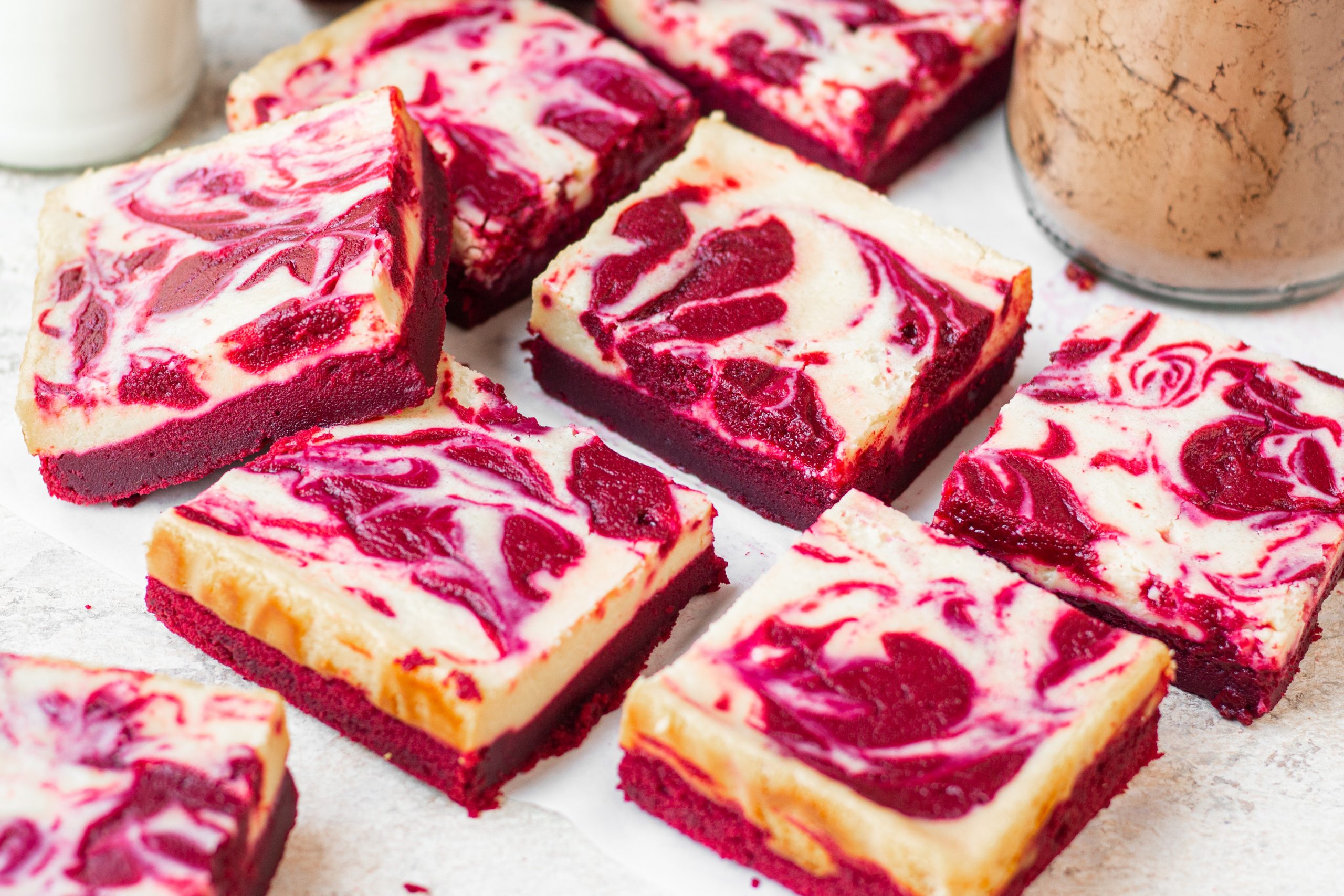 red velvet cheesecake brownies- eggless