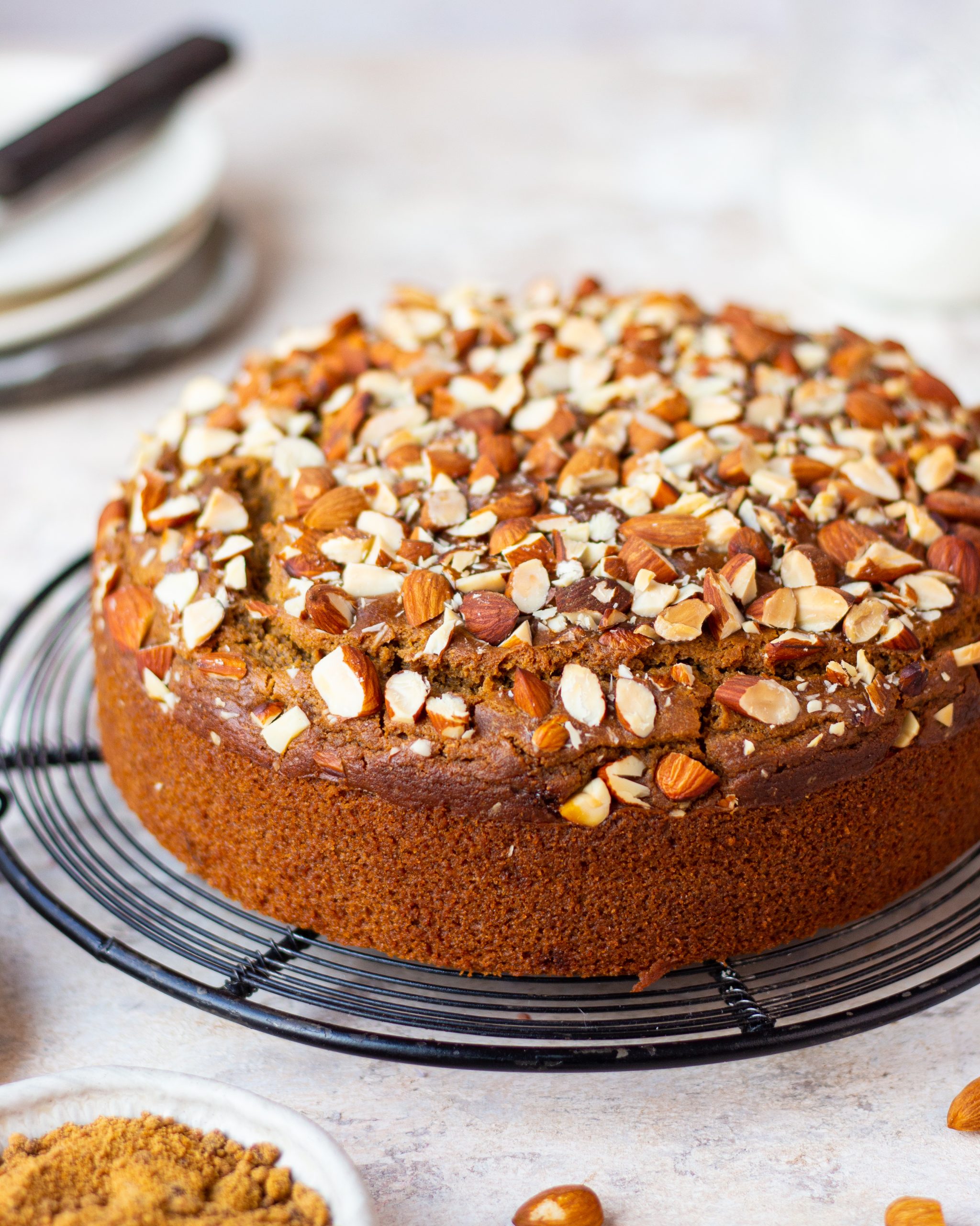 Eggless Date and Walnut Cake - Foodie Trail