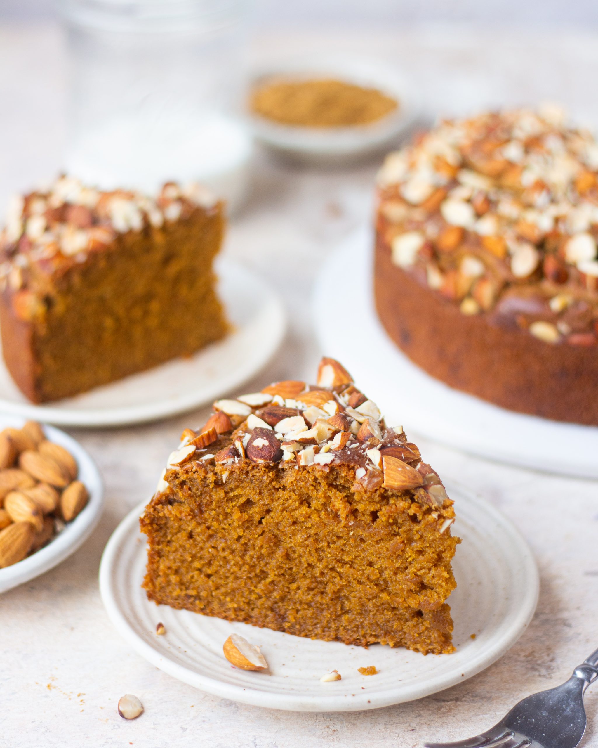 Eggless Atta Jaggery Cake - Bake with Shivesh