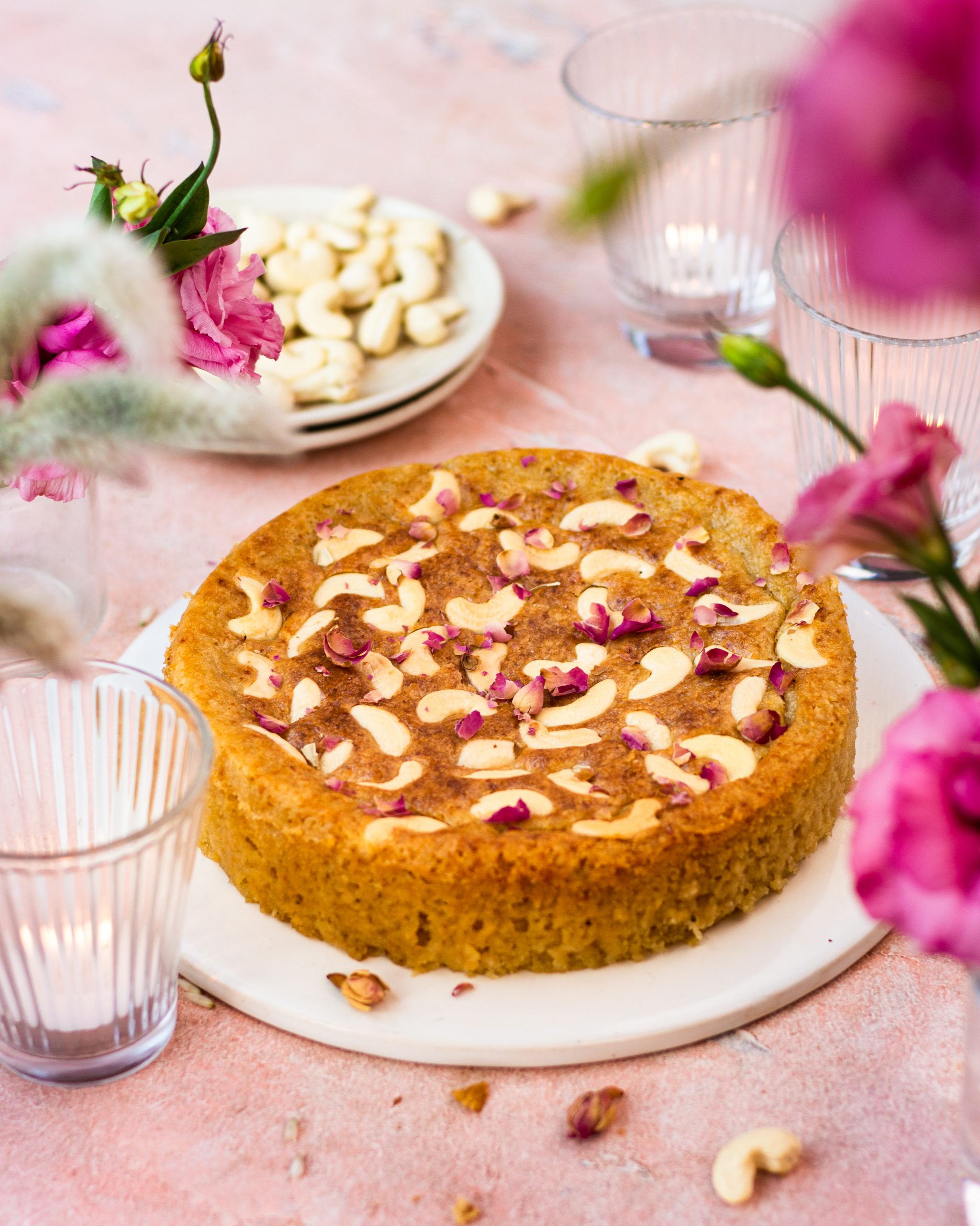 Cardamom & Saffron Spiced Eggless Mawa Cake