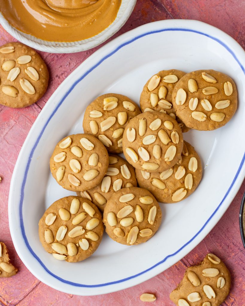 3 ingredient peanut butter cookies eggless Bake with Shivesh