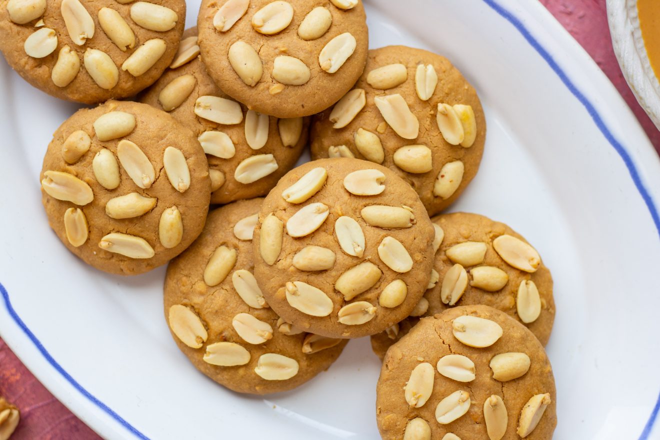 3 ingredient peanut butter cookies- eggless - Bake with Shivesh