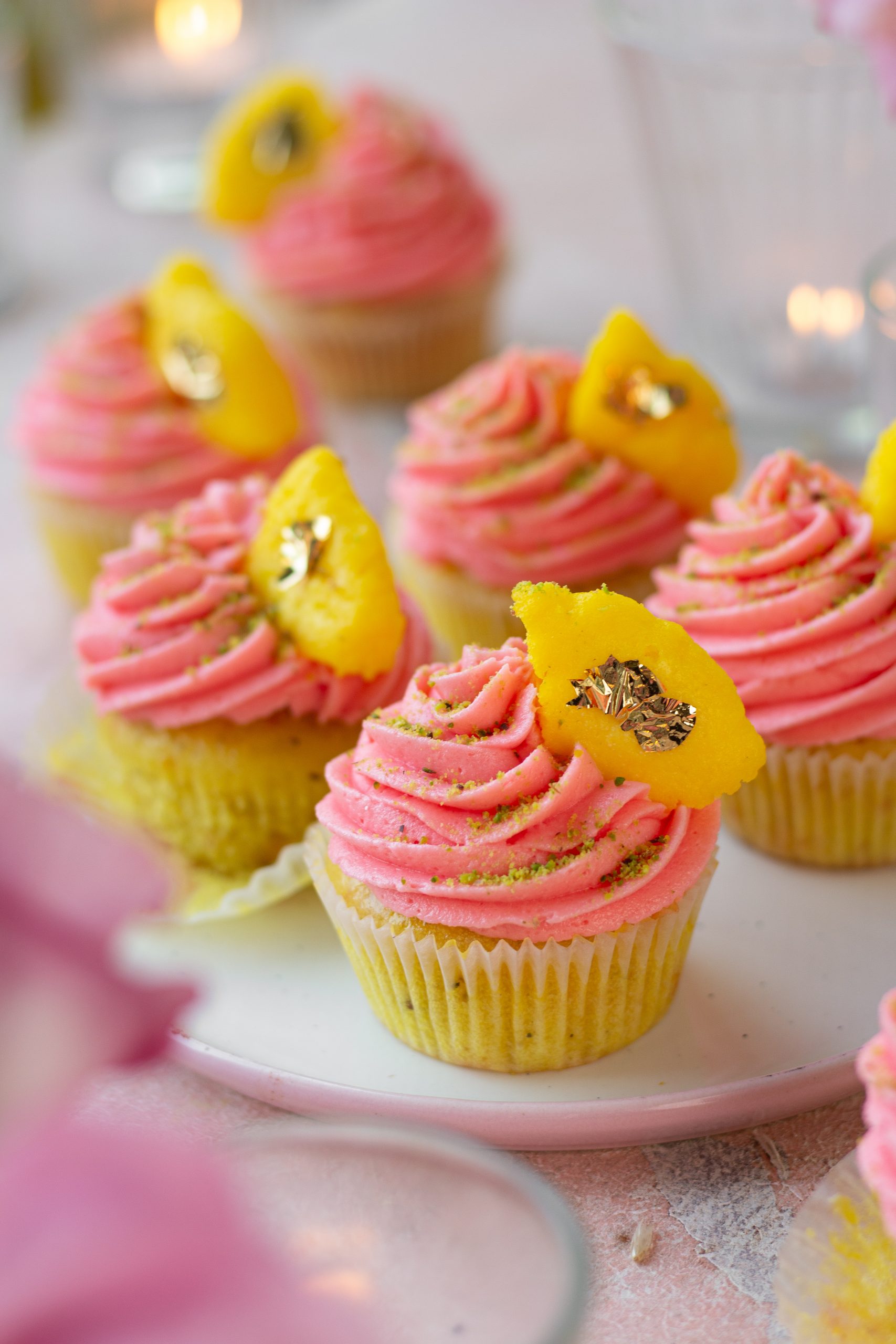 rose rasmalai cupcakes