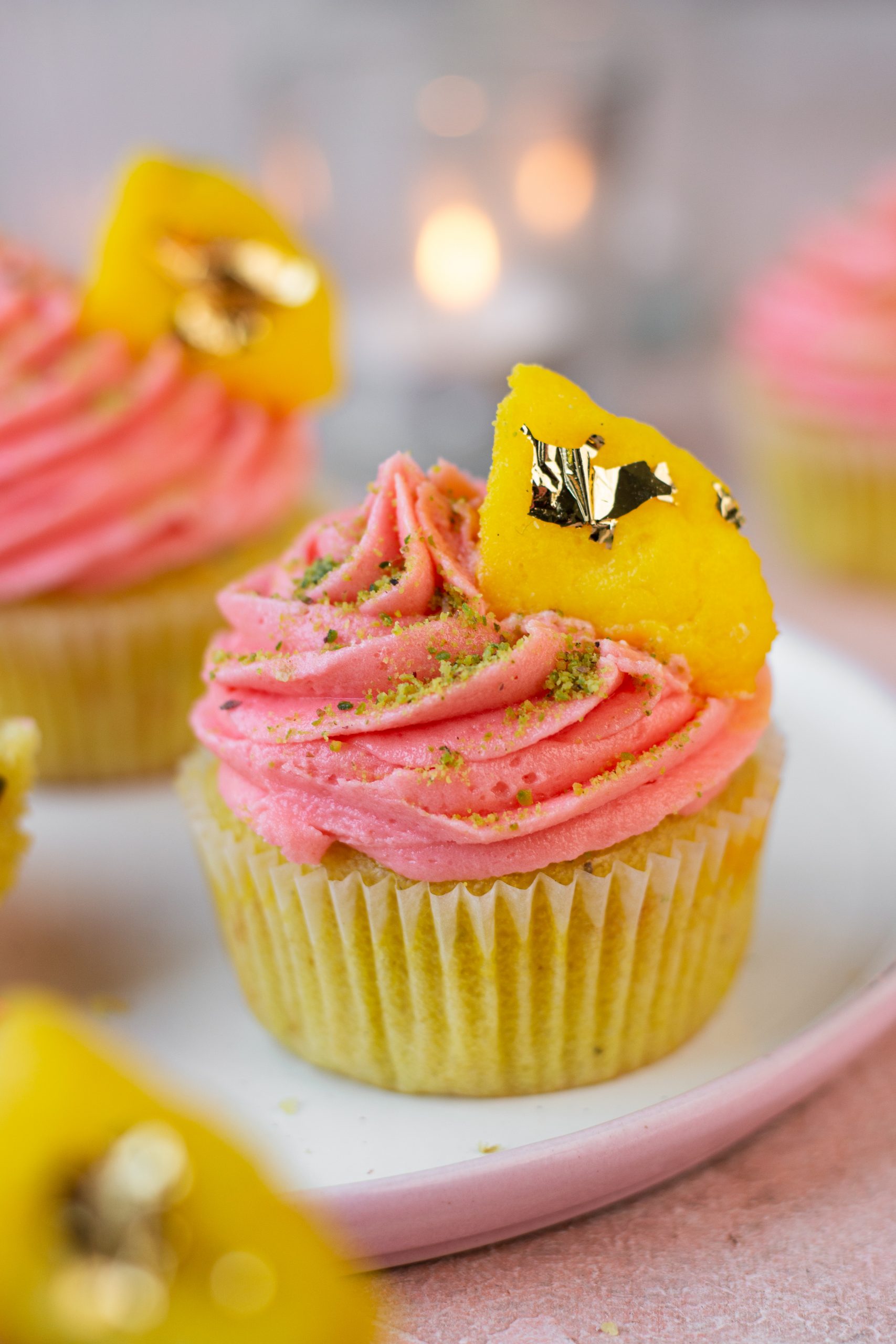 rose rasmalai cupcakes