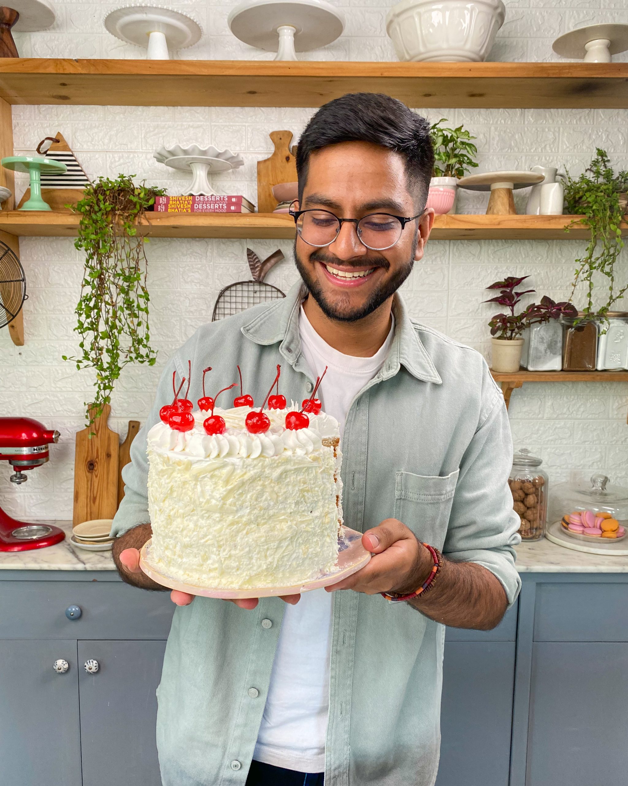  eggless white forest cake