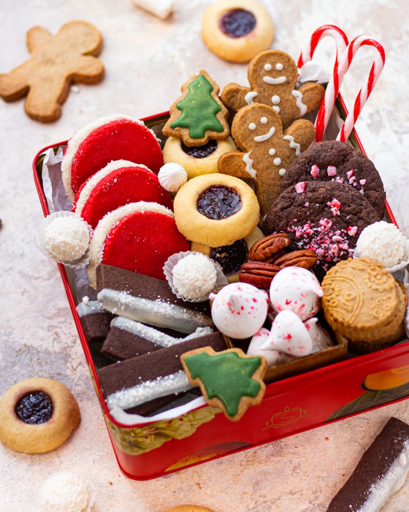 Christmas Cookie Box - 4 cookies using 1 dough - Bake with Shivesh