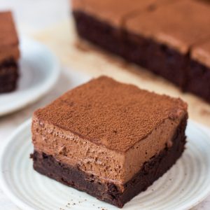 Eggless Brownie Mousse Cake