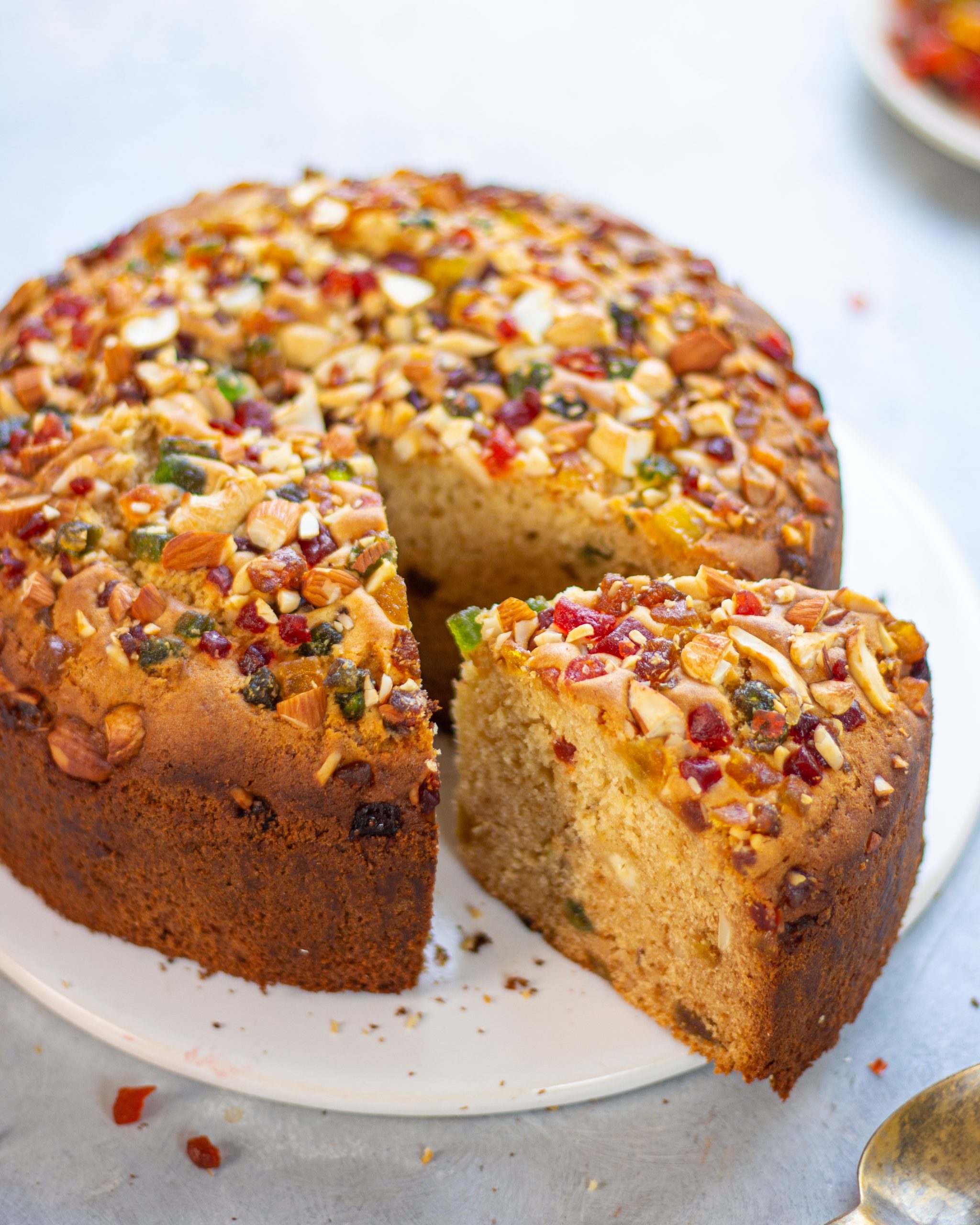 Eggless Tutti Frutti Cake - Bake with Shivesh