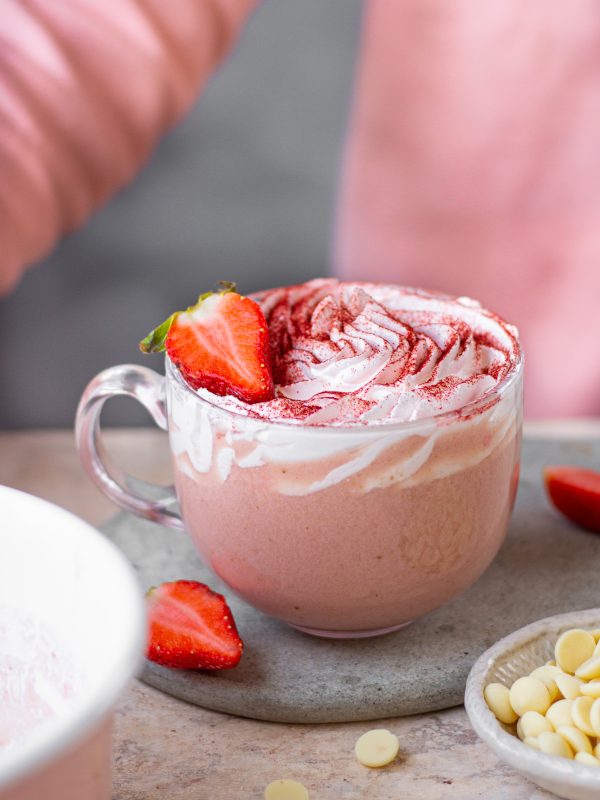 strawberry hot chocolate