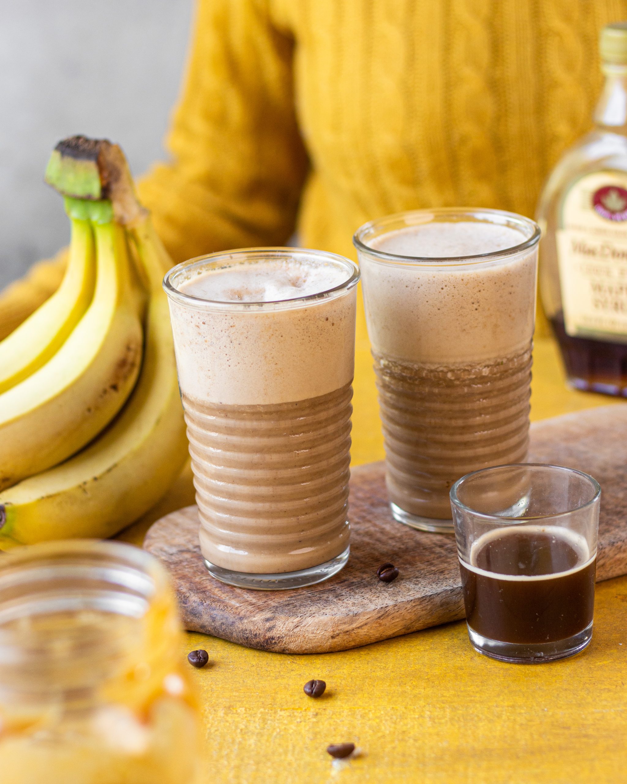 Coffee Banana Smoothie - Bake with Shivesh