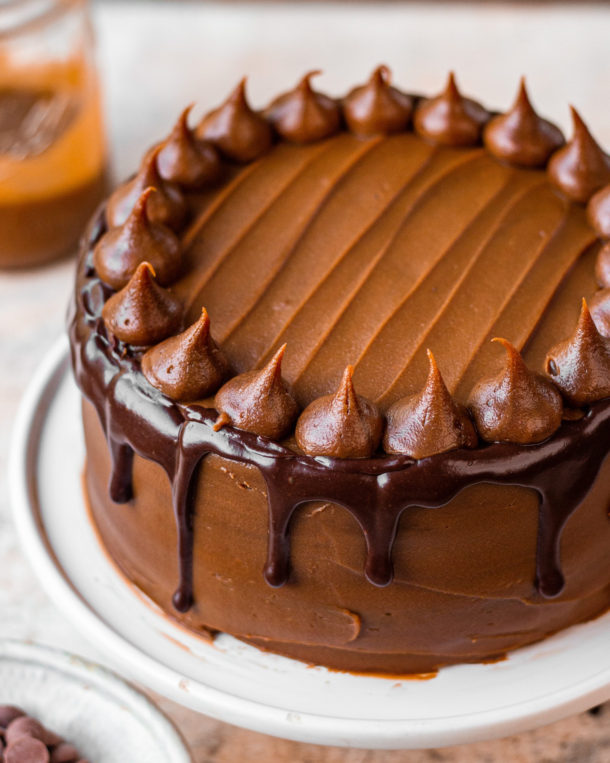 Death By Chocolate Caramel Cake | RecipeTin Eats