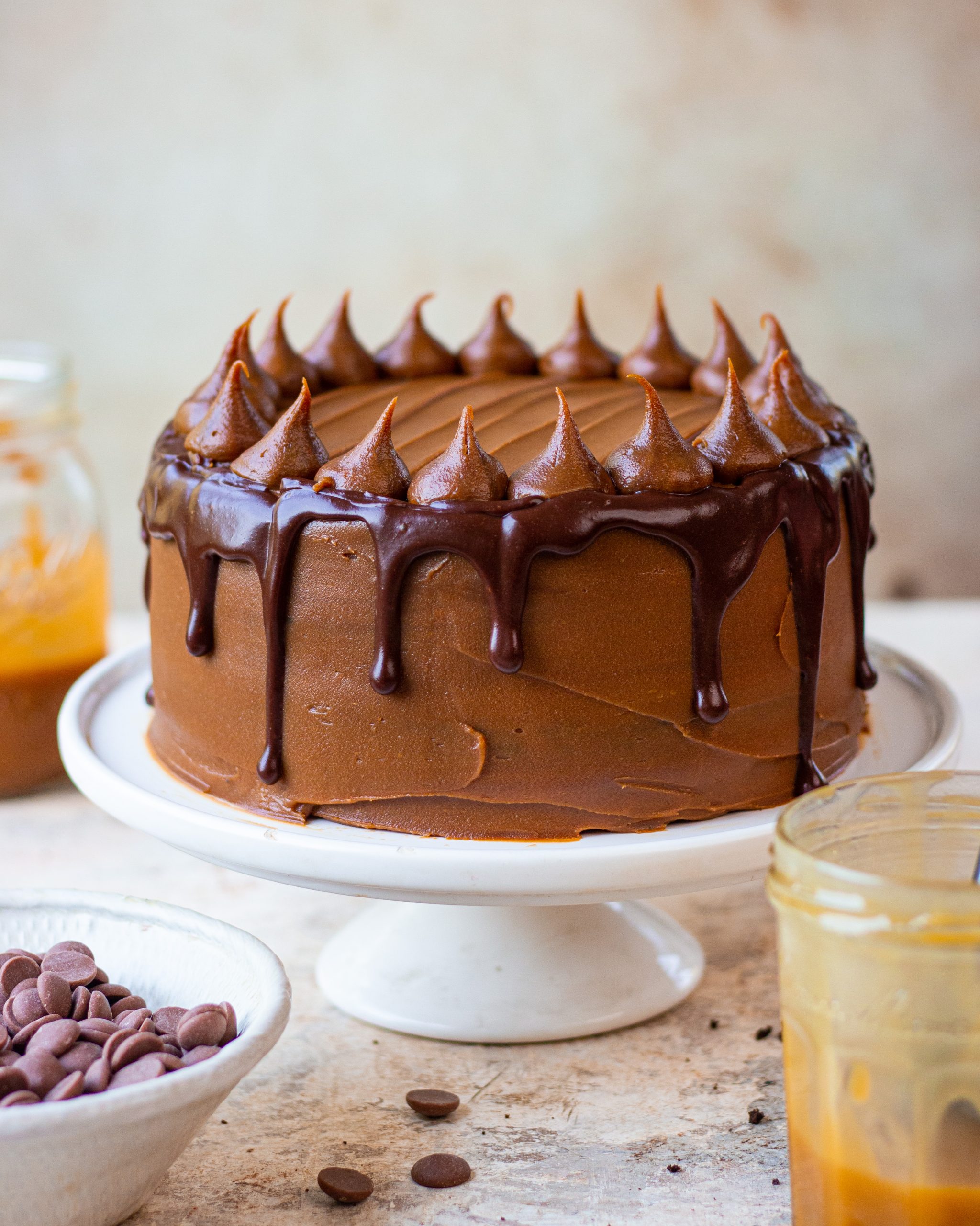 Devil's Food Cake with Buttercream and Ganache | The Vanilla Bean Blog
