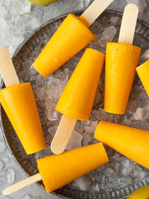 mango yogurt popsicles