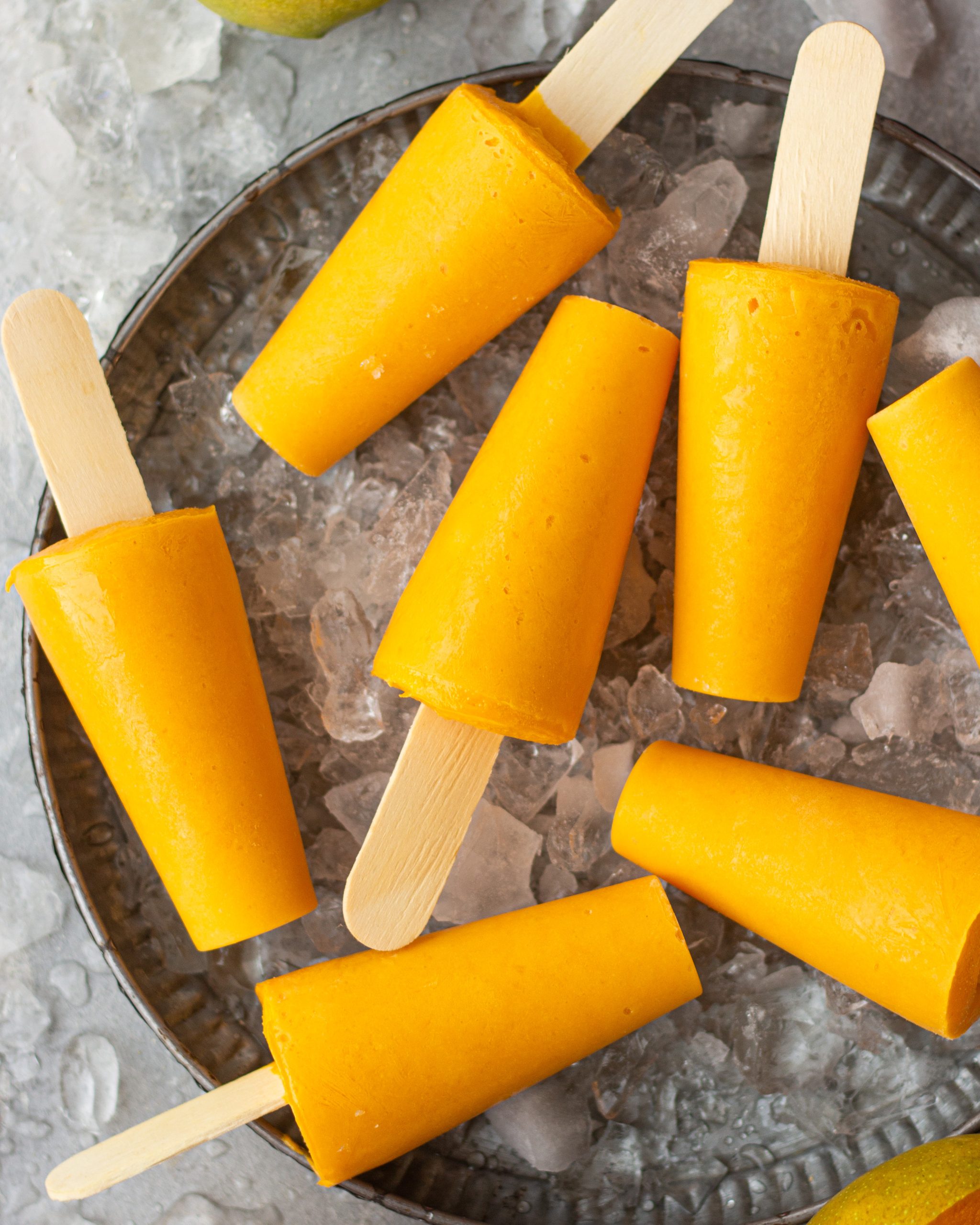 mango yogurt popsicles