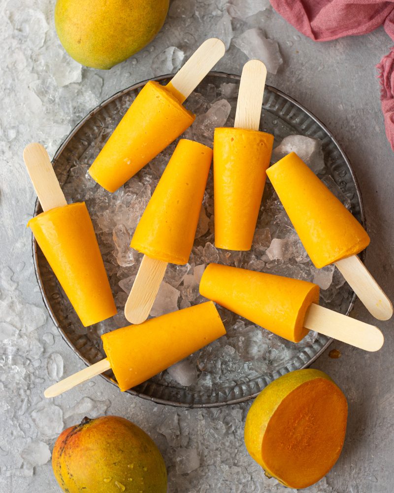 Mango Yogurt Popsicles Recipe - 3 Ingredients | Bake With Shivesh