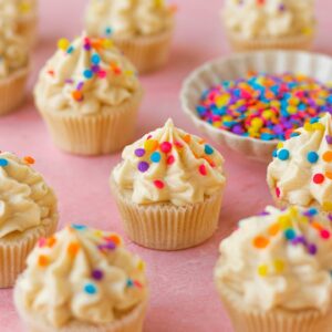 Eggless Microwave Vanilla Cupcakes