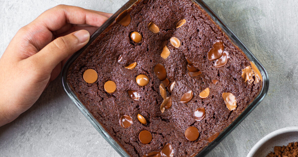 eggless aata jaggery brownie
