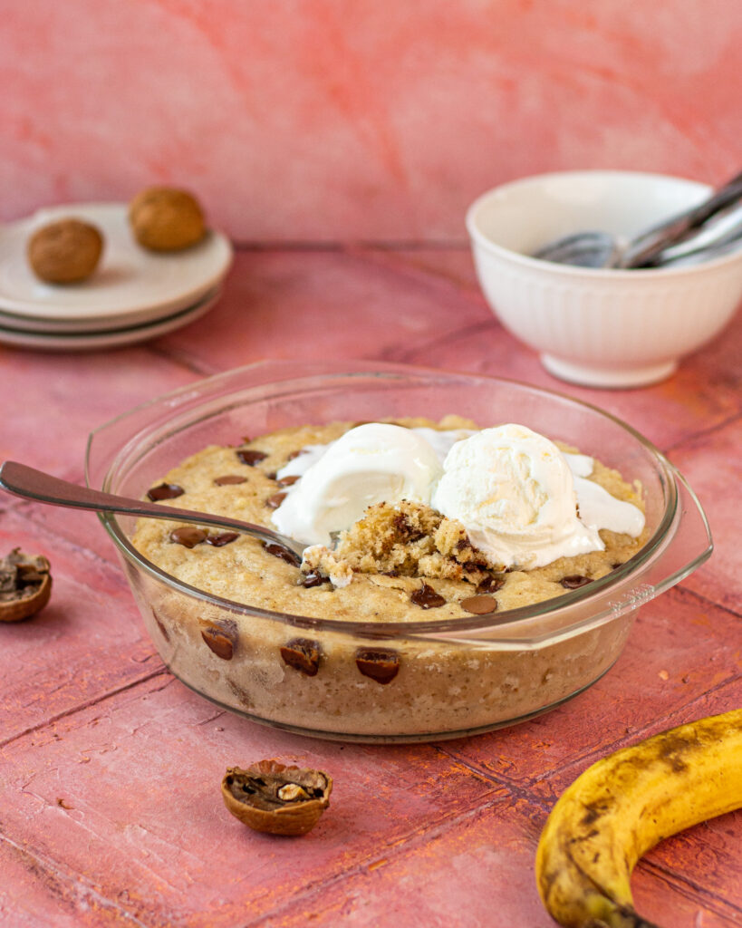 6 min eggless banana cake in microwave Bake with Shivesh