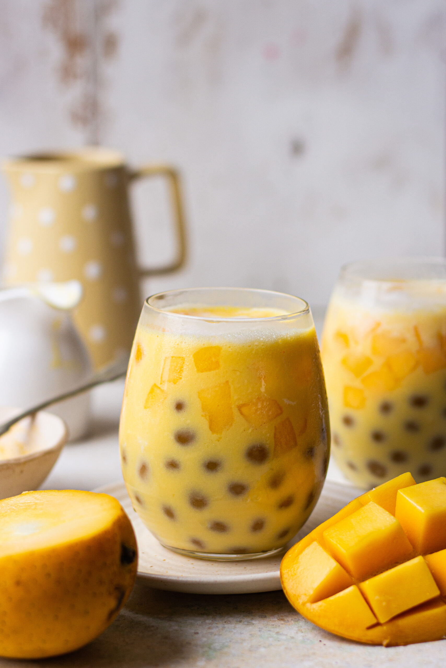 MANGO BOBA MILK - Bake with Shivesh