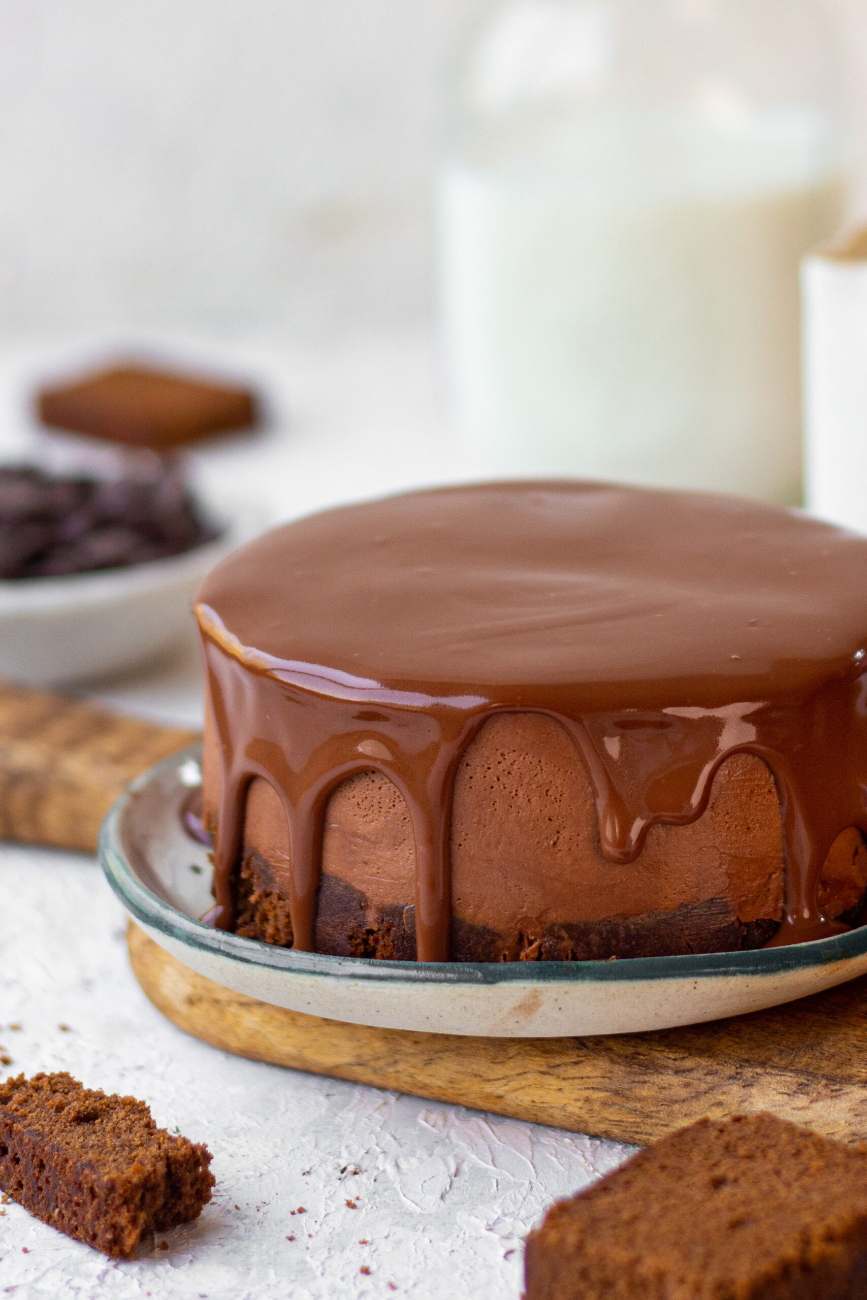 Triple Chocolate Mousse Cake (Without Gelatin) - Carve Your Craving