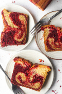 Red velvet marble cake