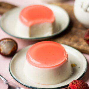 LITCHI ROSE PUDDING
