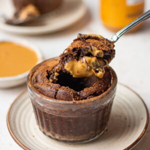 MOLTEN PEANUT BUTTER PUDDING