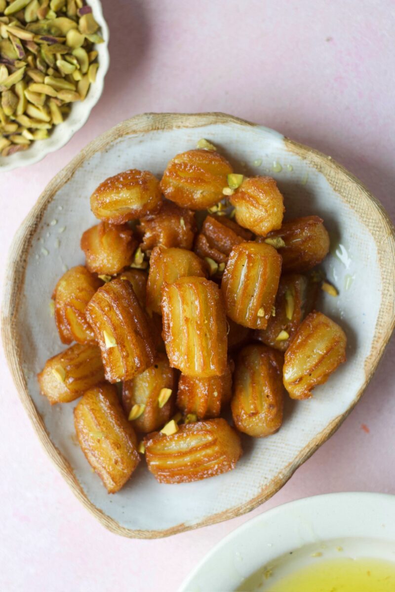 GULAB JAMUN CHURRO BITES - Bake with Shivesh