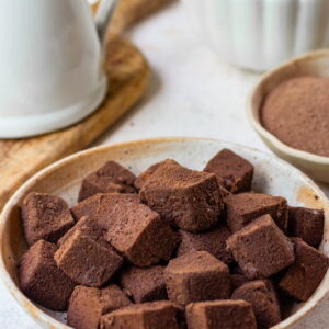 Jiggly Coffee chocolate pudding bites