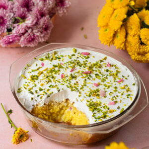 EGGLESS RASMALAI MILK CAKE